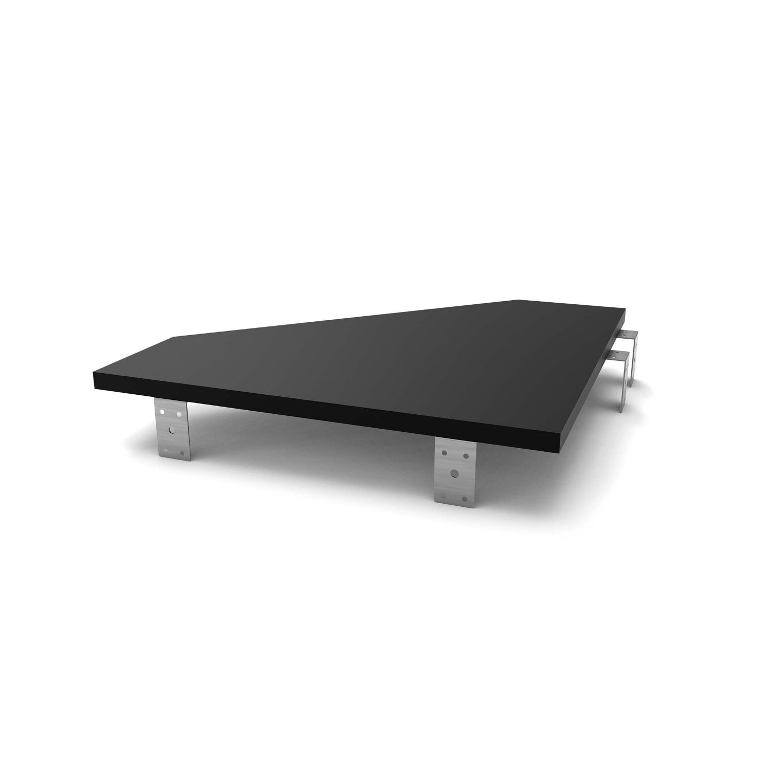 Glorious Modular Side Rack Adapter - Desk Plate for Sound Desk or Workbench Series (Black)