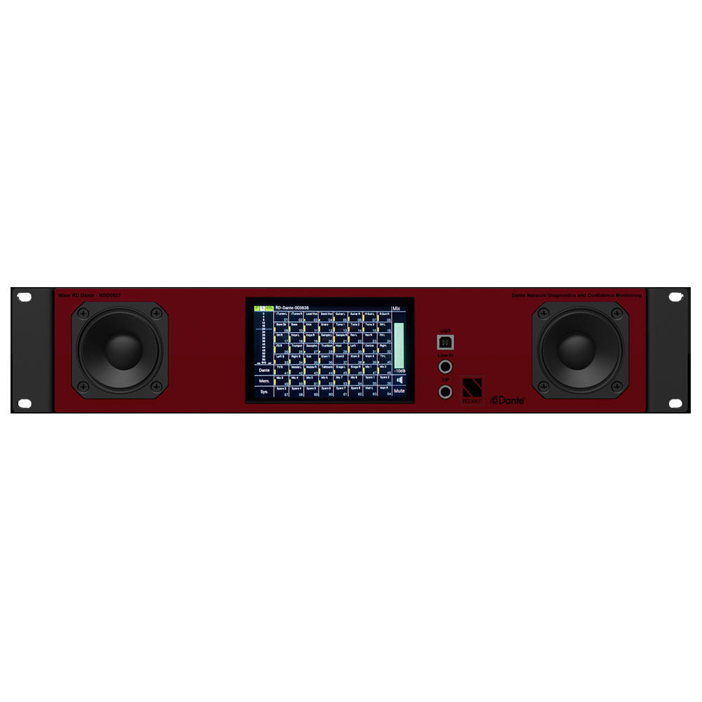 Nixer RD-Dante - Rack Mount Dante Network Confidence Monitoring and Diagnostics Tool