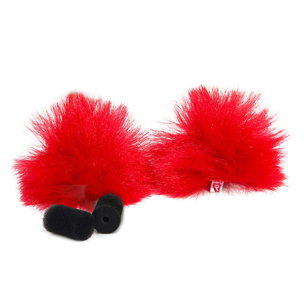 Rycote 75230 Lavalier Windjammer (Pair) - Red