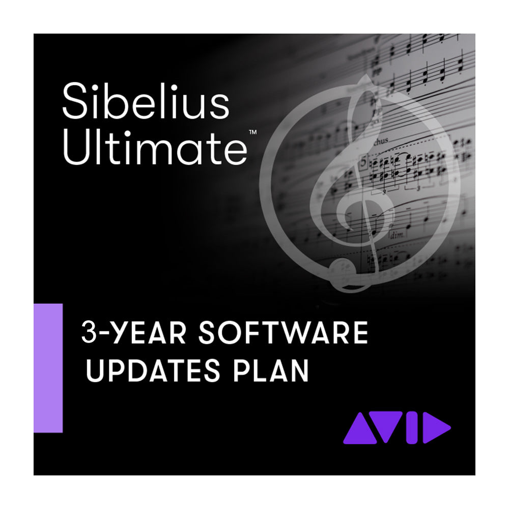 Avid 3-Year Software Updates and Support Plan for Sibelius Ultimate