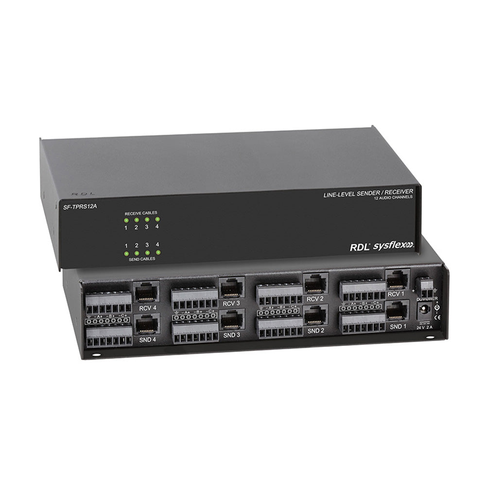 RDL SF-TPRS12A - 12-Input 12-Output Line Level Sender / Receiver