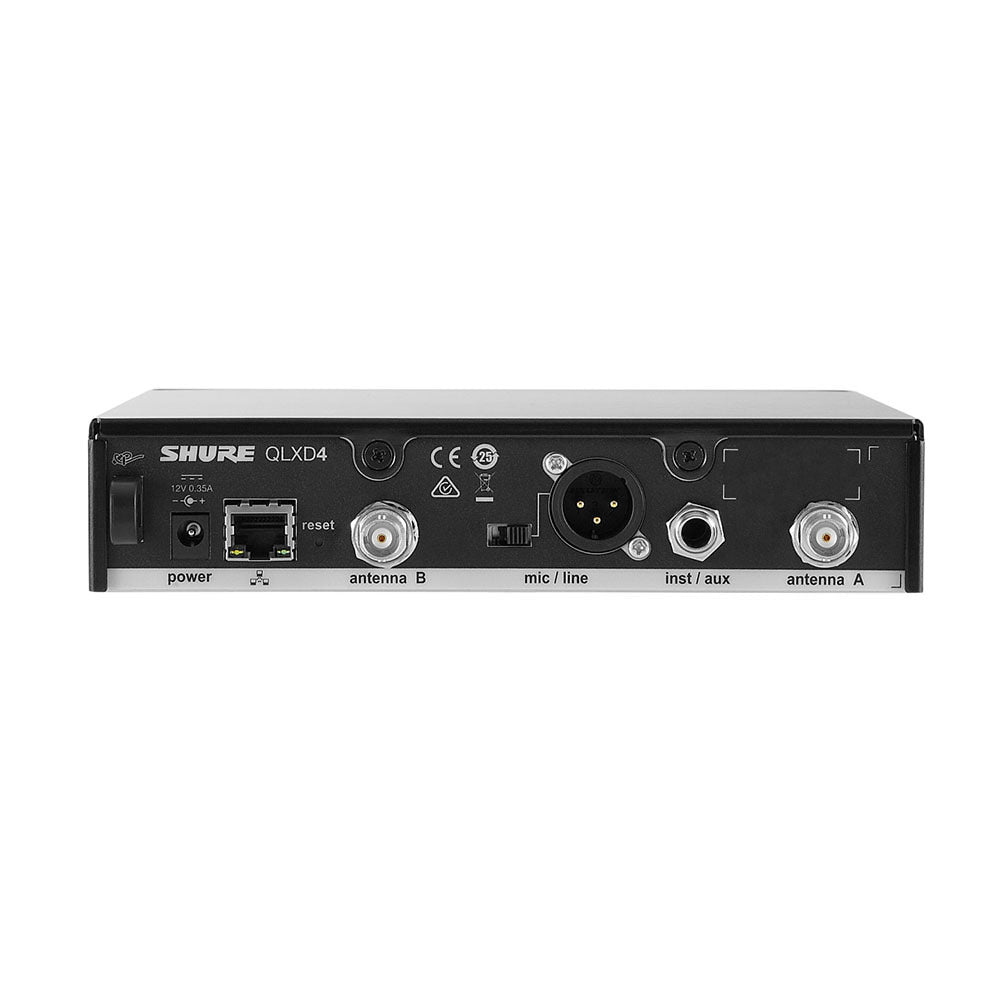 Shure QLXD4 Wireless Receiver (H50 Band - 534-598 MHz)