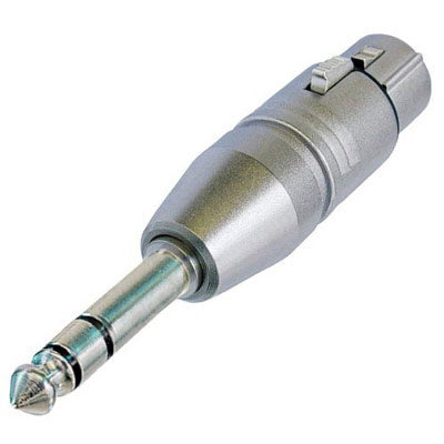 Neutrik NA3FP 3 Pin Female XLR to 1/4" Stereo Adapter - Pre-wired