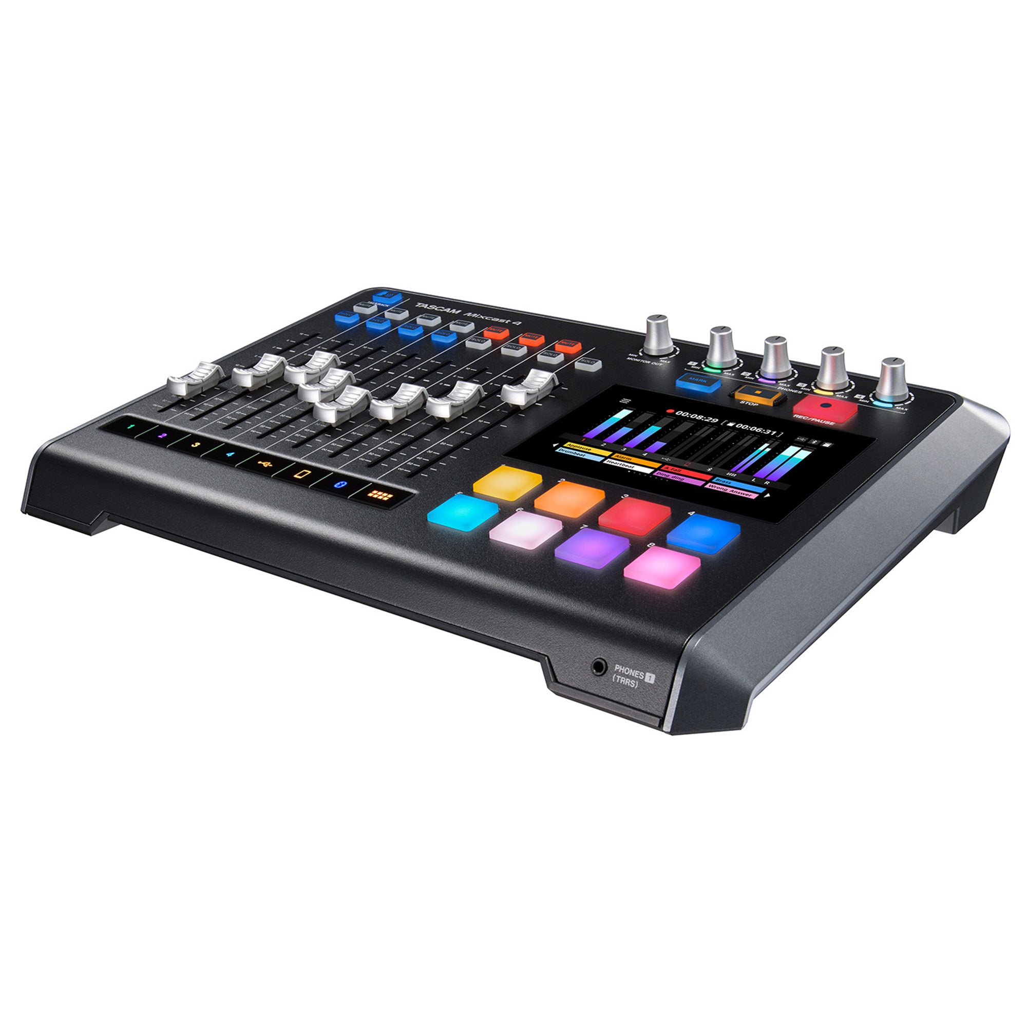 Tascam Mixcast 4 - Podcast Station with Built-In Recorder / USB Audio Interface