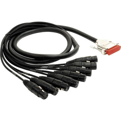 Mogami Gold DB25 - XLR Female 8-Channel Analog Snake with 2932 Cable - 2 feet