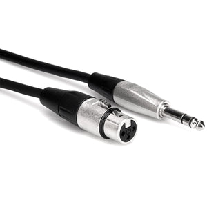 Hosa HXS-005 REAN XLR3F to 1/4 inch TRS Pro Balanced Interconnect Cable, 5 feet