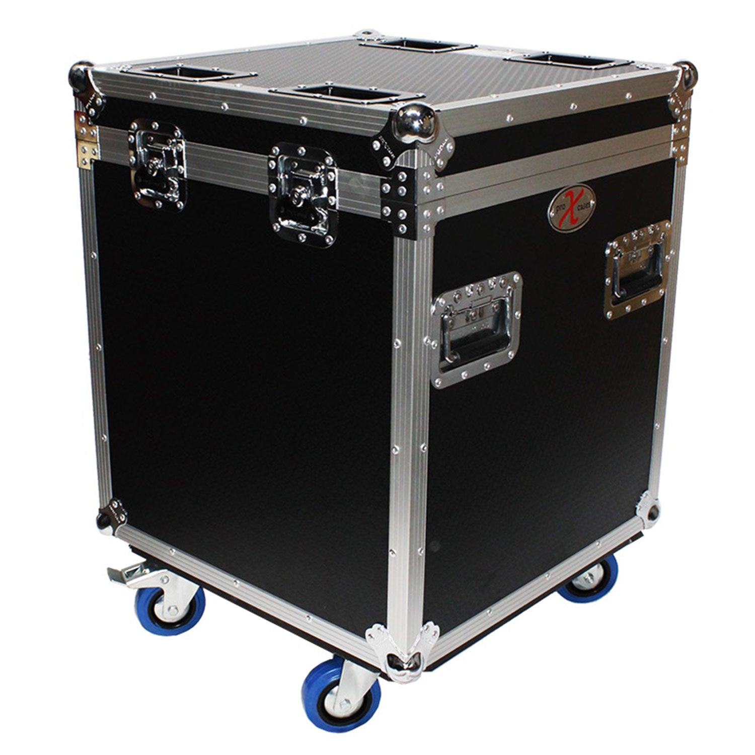 ProX XS-UTL4 - Utility Case W/ Wheels 3/8" Plywood W/ Black Laminate