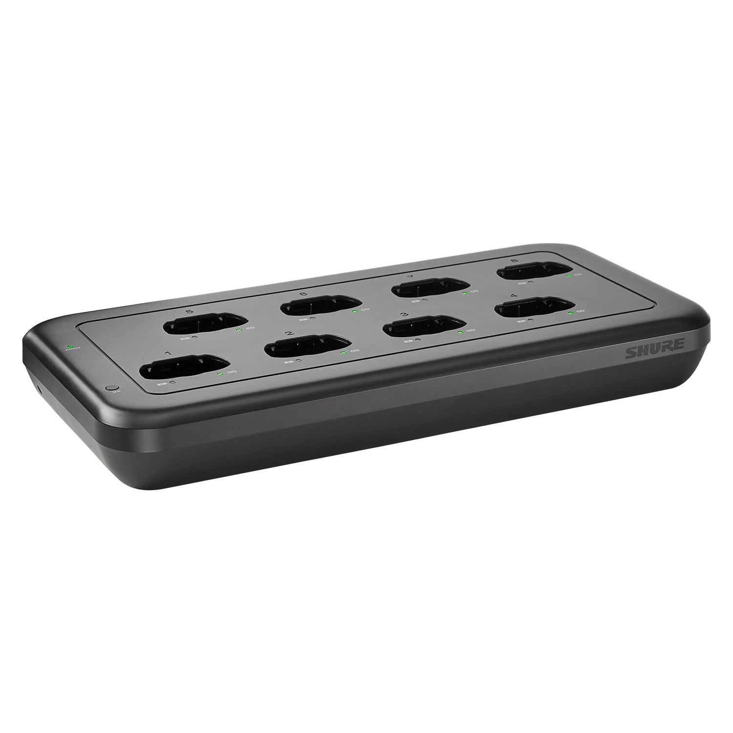 Shure MXWNDX8 - 8-Bay Networked Charging Station for MicroFlex Wireless neX2 Transmitters