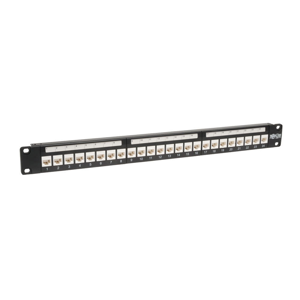 Tripp-Lite N250-024-LP 24-Port Cat6/Cat5 Low Profile Feed-Through Patch Panel