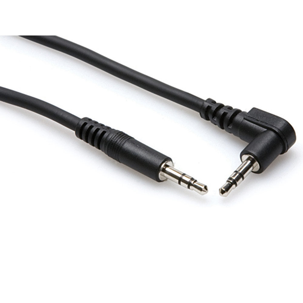 Hosa CMM-103R Stereo Interconnect, 3.5 mm TRS to Right-angle 3.5 mm TRS, 3 feet