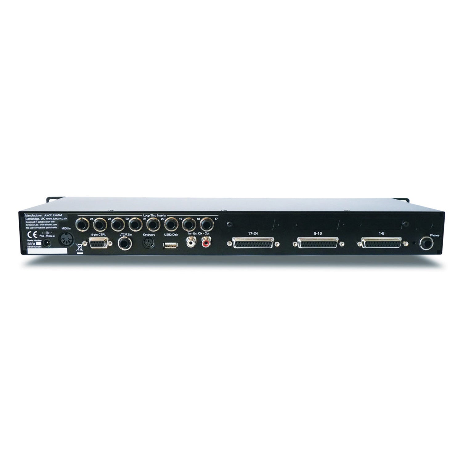 JoeCo BBP1U - BlackBox 24-Track Digital Player (with Unbalanced Analog)
