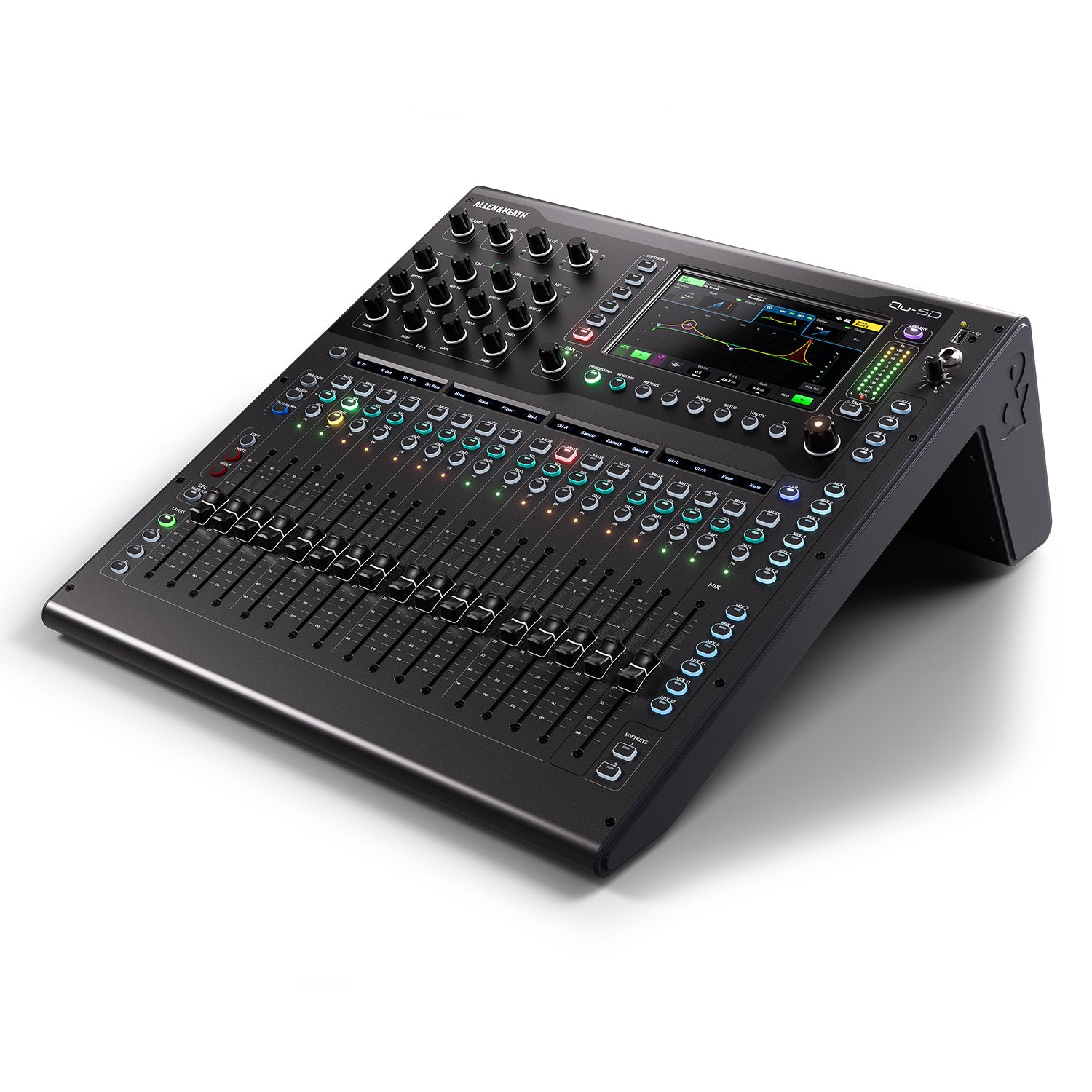 Allen and Heath Qu-5D - 16+1 Fader 38-Input Digital Mixer with Dante