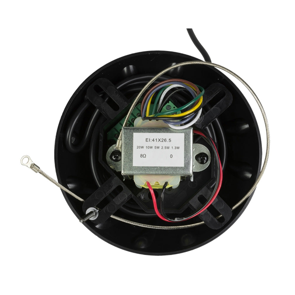 Soundtube RS31-EZ-T-BK - Full-Range 3-Inch Hanging Loudspeaker with Transformer (Black)