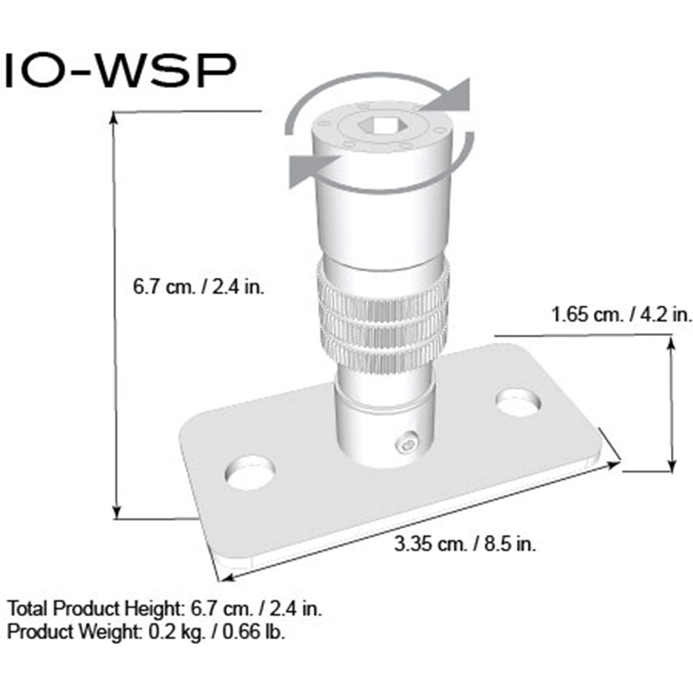 Triad-Orbit IO-WSP IO-Equipped Wall Stud Mount