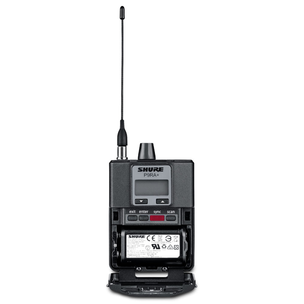 Shure P9RA+ PSM900 Bodypack In-Ear Monitor Receiver (X55 Band / 941-960 MHz)