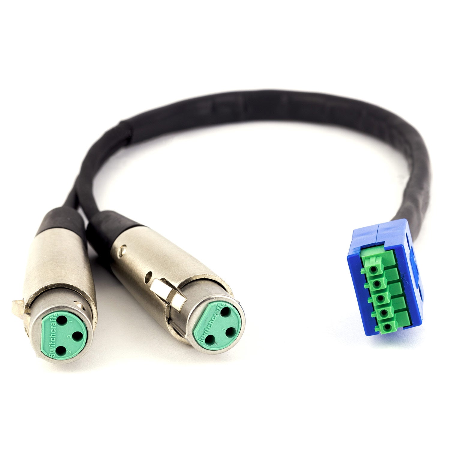 Lectrosonics MCPHX2XLRF - Dual XLRF to Phoenix Adapter Cable