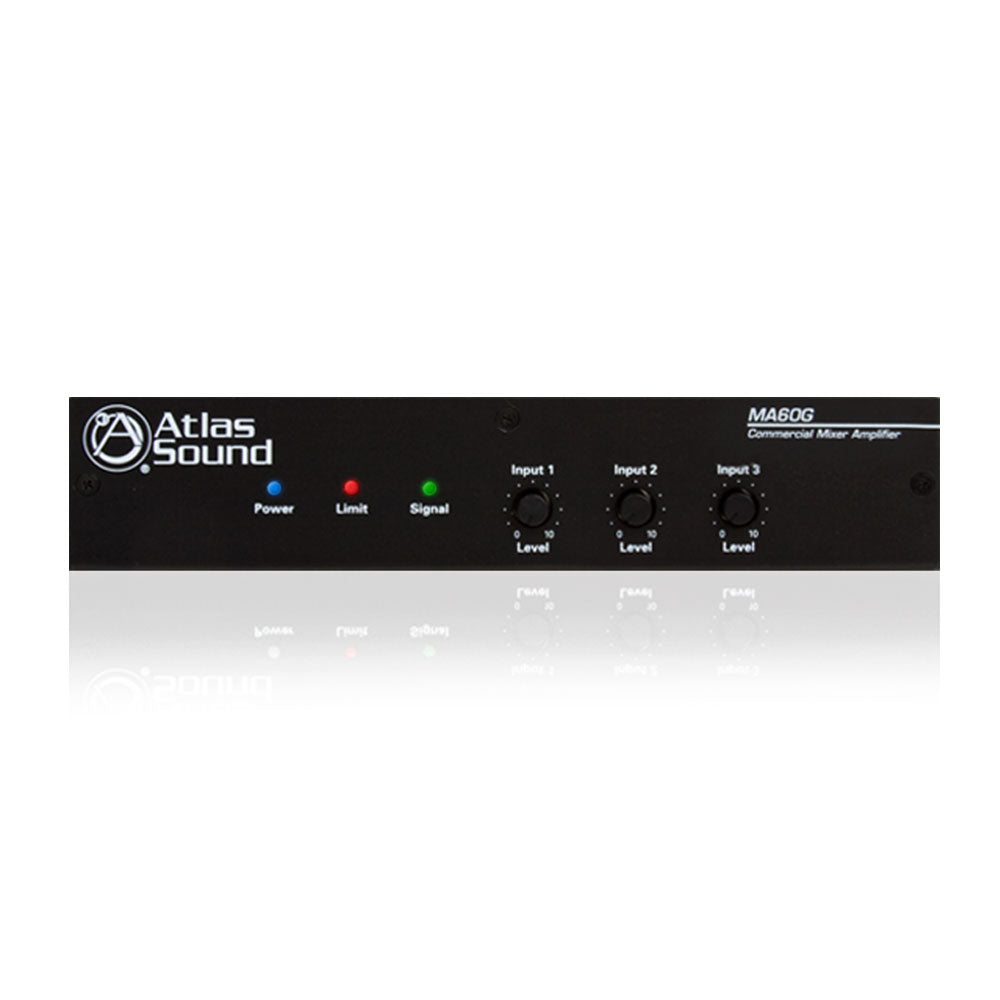 AtlasIED MA60G - 3-Input 60-Watt 70V/110V Mixer Amplifier