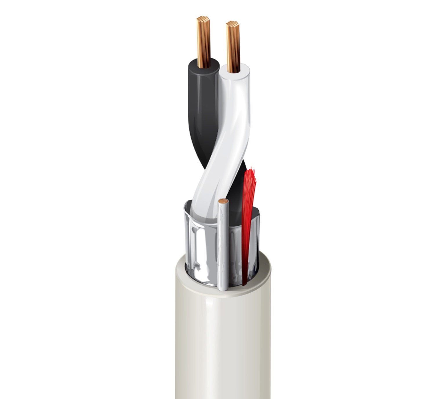 Belden 5000FE 12AWG Shielded 2 Conductor Install Speaker Cable (500 Foot Spool)