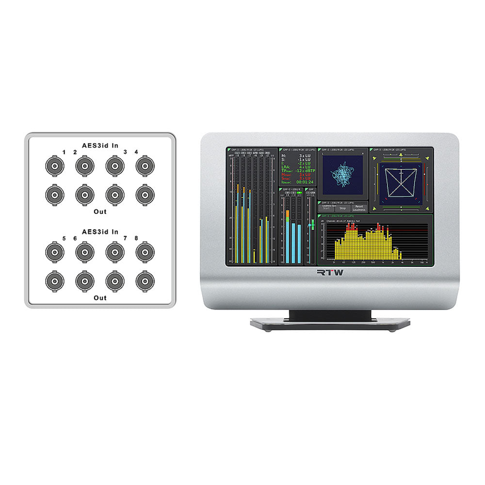 RTW TM9-BNC - Desktop Loudness Monitor with 16-Channel AES3id I/O