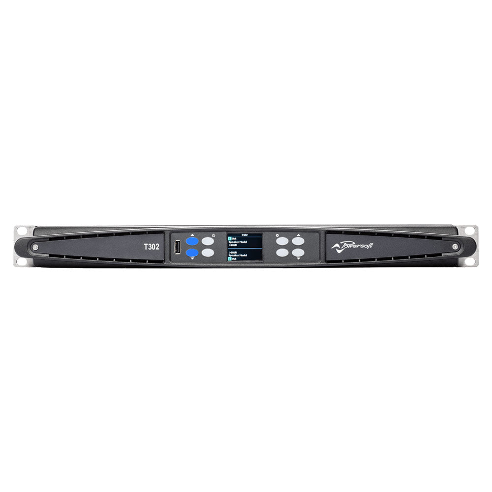 Powersoft T302 - 3000W / 2-Channel High-Performance Amplifier with DSP and Dante
