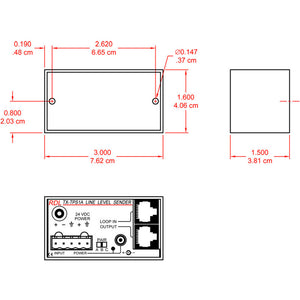 RDL TX-TPS1A Active Single-Pair Sender - Twisted Pair Format-A  - balanced line input