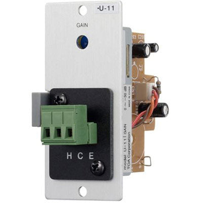 TOA U-03S Unbalanced Line Input Module with Lo/Hi Cut Filters - Screw Terminal