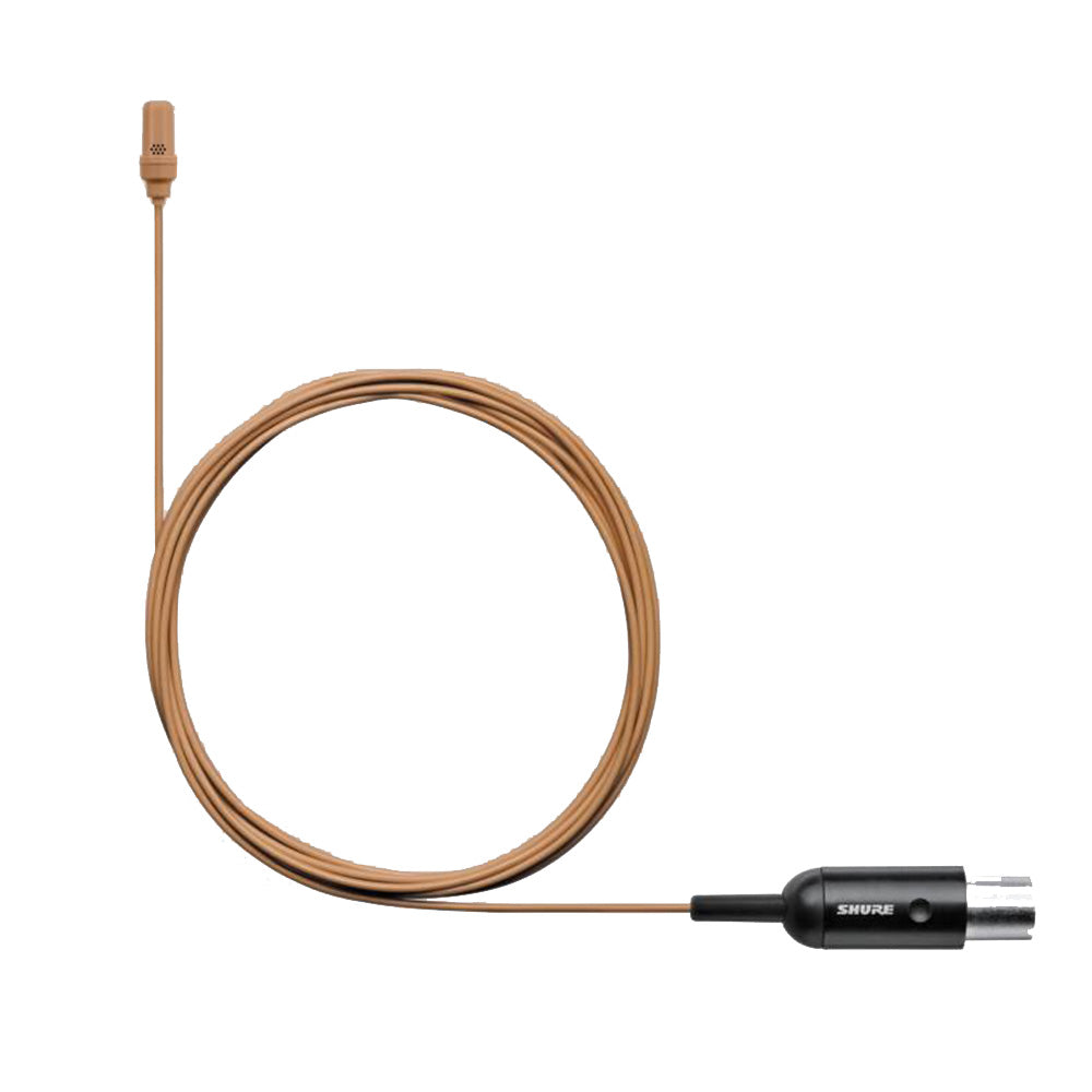 Shure UL4C/C-MTQG-A - UniPlex Lavalier Microphone (Cocoa / MTQG)