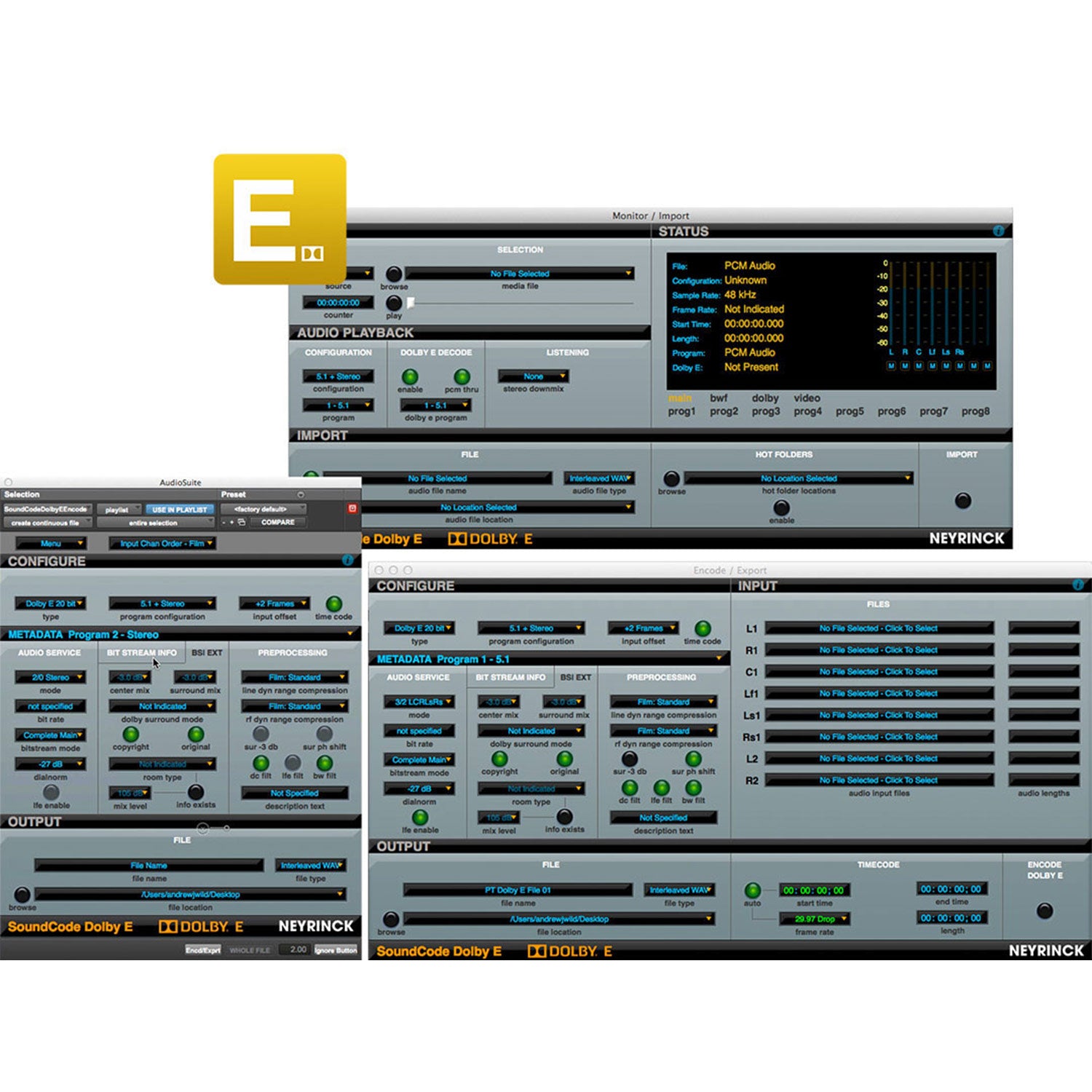 Neyrinck SoundCode for Dolby E Bundle - Dolby Suite for Pro Tools