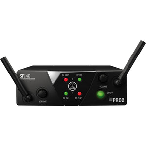 AKG WMS40 Mini2 Dual Instrumental Set - Dual Bodypack Wireless System (US25CD Band 539.3 - 540.4 MHz)