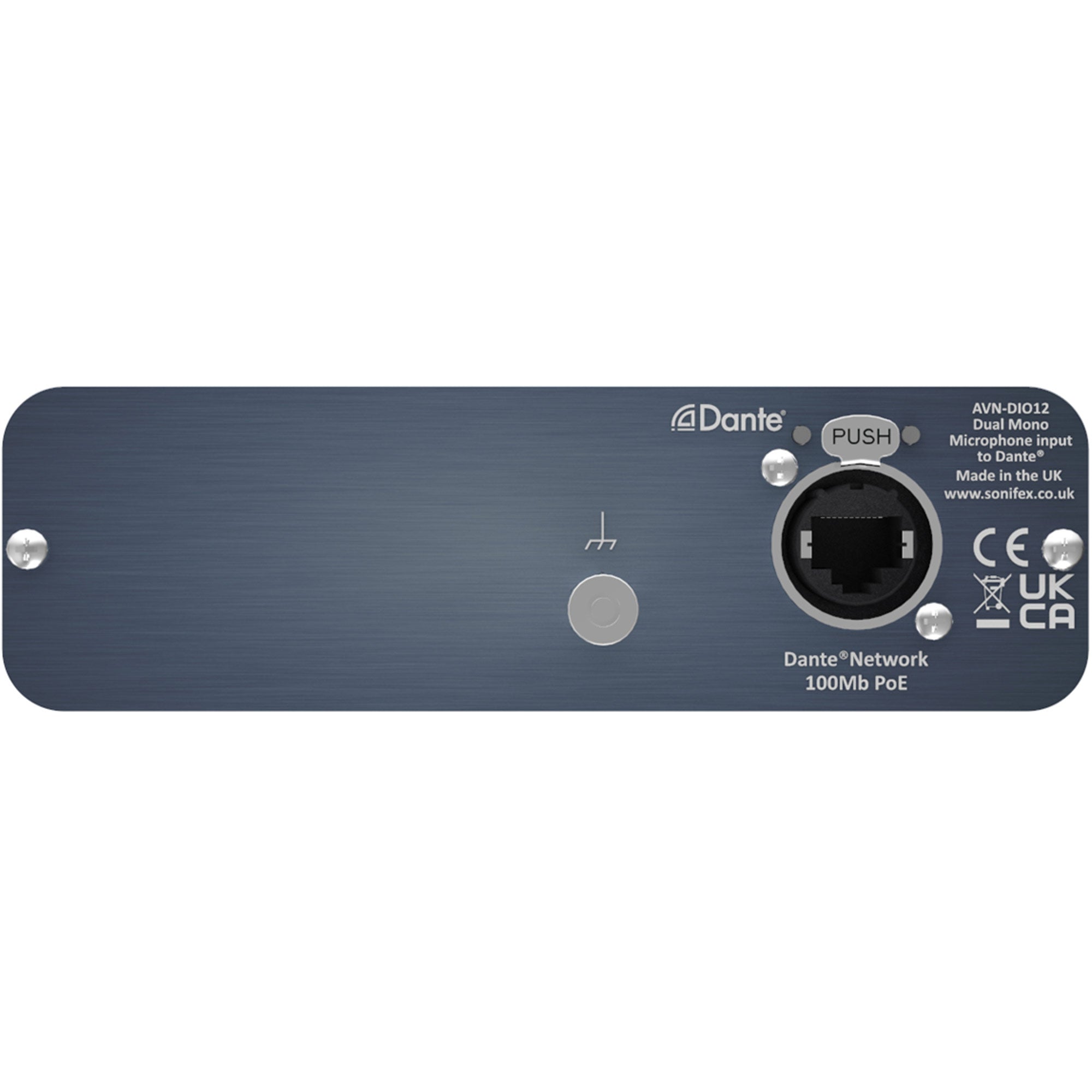 Sonifex AVN-DIO12 - Dual Microphone Input to Dante Interface with Mic Gain Converter