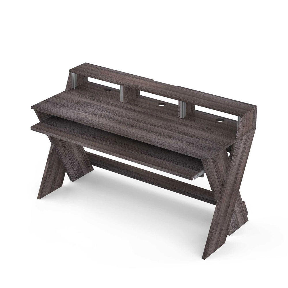 Glorious Sound Desk Pro - Production or Editing Studio Desk (Walnut)