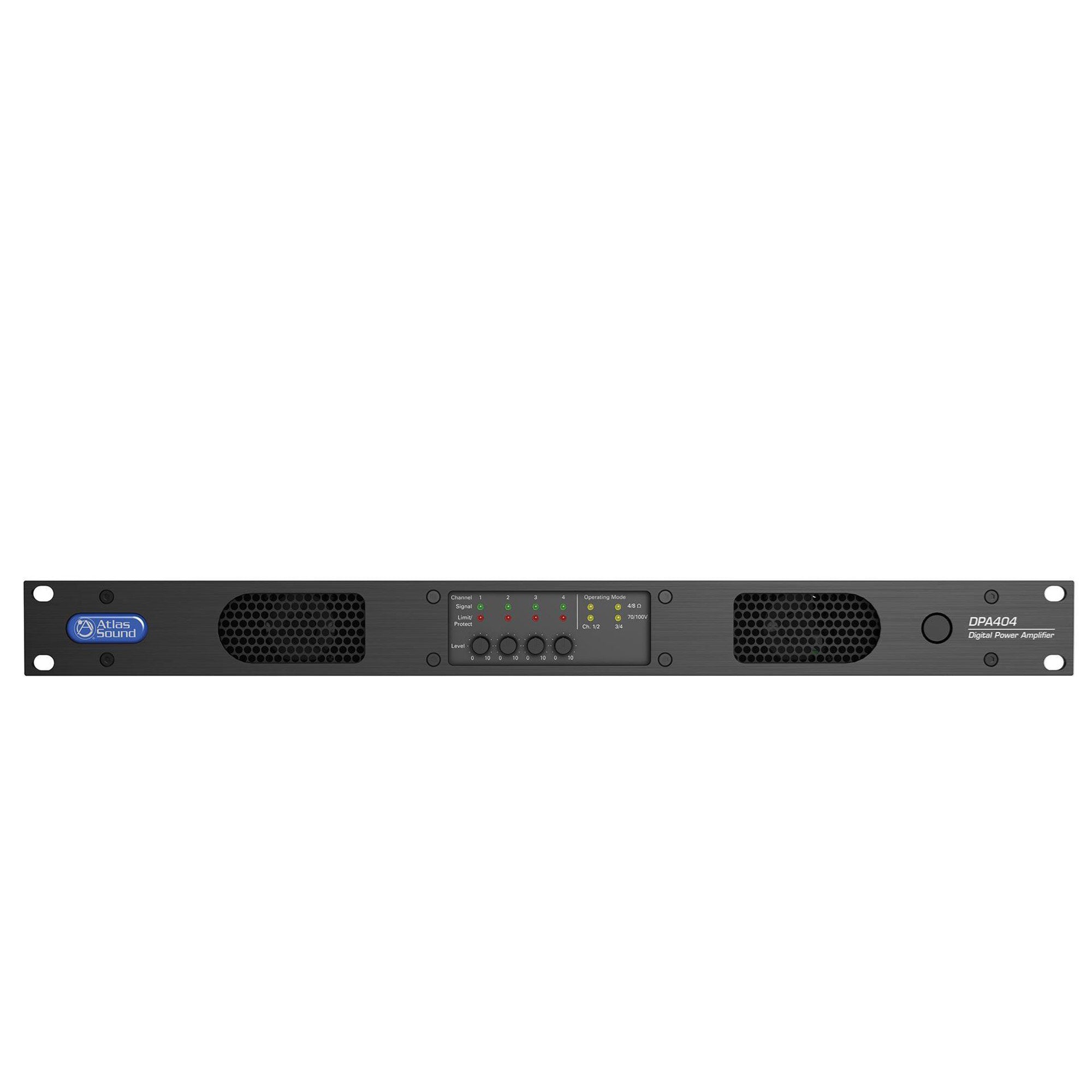 AtlasIED DPA404 - 400-Watt 4-Channel Configurable Network Power Amplifier