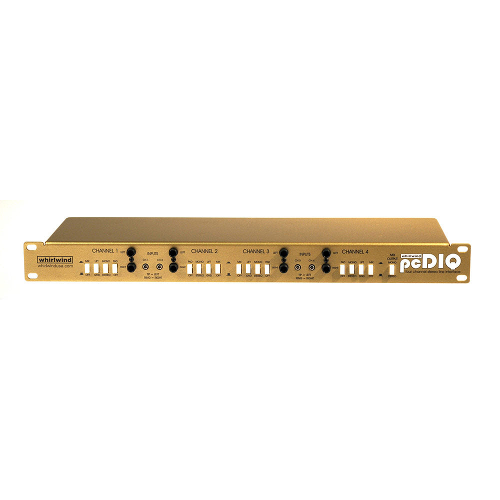 Whirlwind pcDIQ 4 Channel Rackmount Direct Box