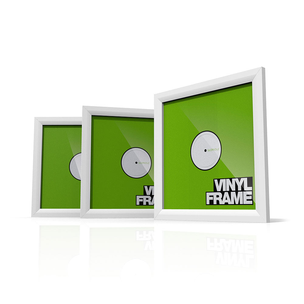 Glorious Vinyl Frame 12 - Wall Frame Holder for 12-Inch Records (White / Set of 3)