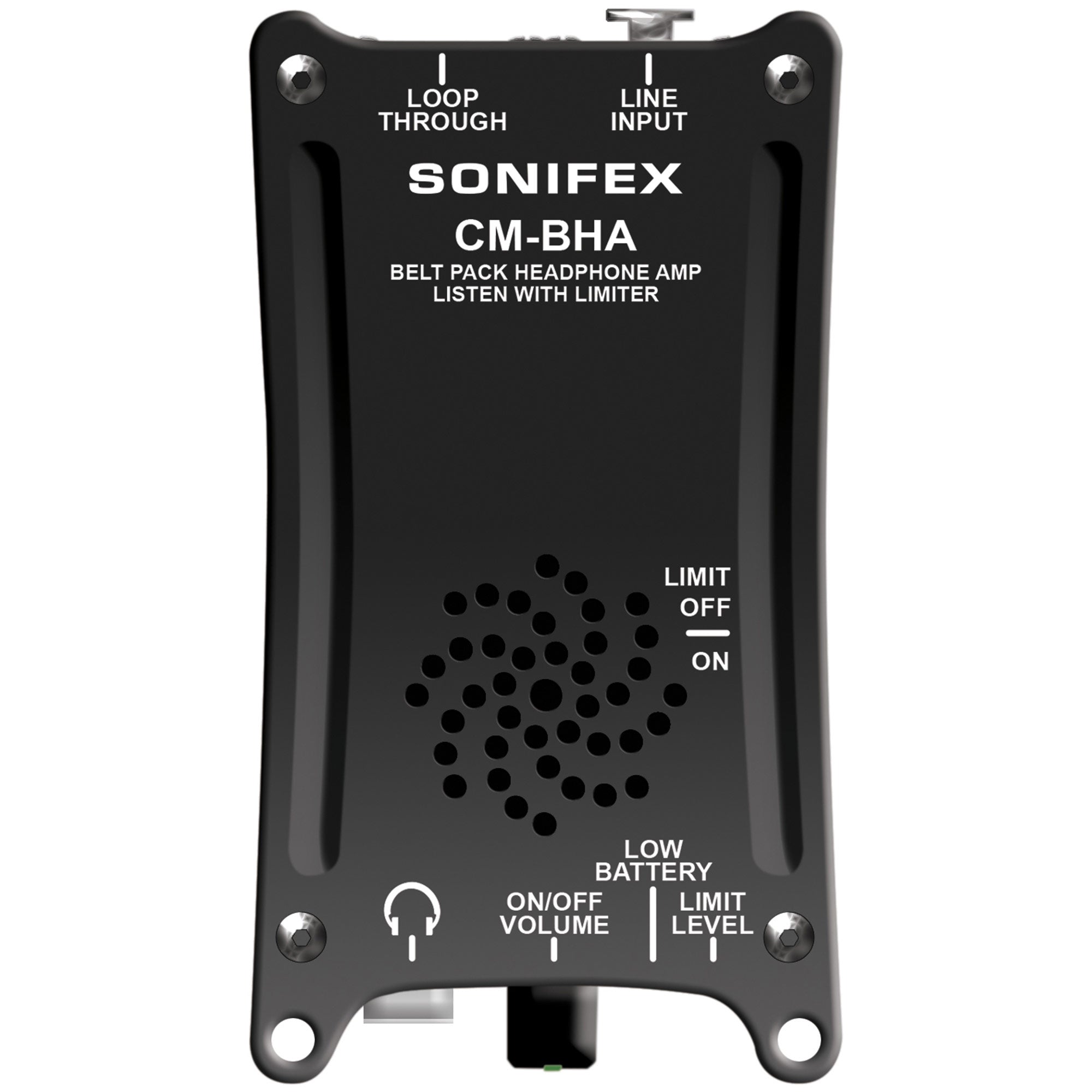 Sonifex CM-BHA Belt Pack Headphone Amplifier with Limiter & Loudspeaker