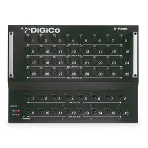 DiGiCo X-D-RACK-2 - D-Rack 32x8 Digital Mixer Stage Box (2 PSU / Cat6 MADI)