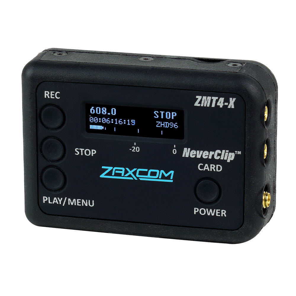 Zaxcom ZMT4.5X - Extended Battery Bodypack Transmitter with ZaxNet (512-608 MHz)