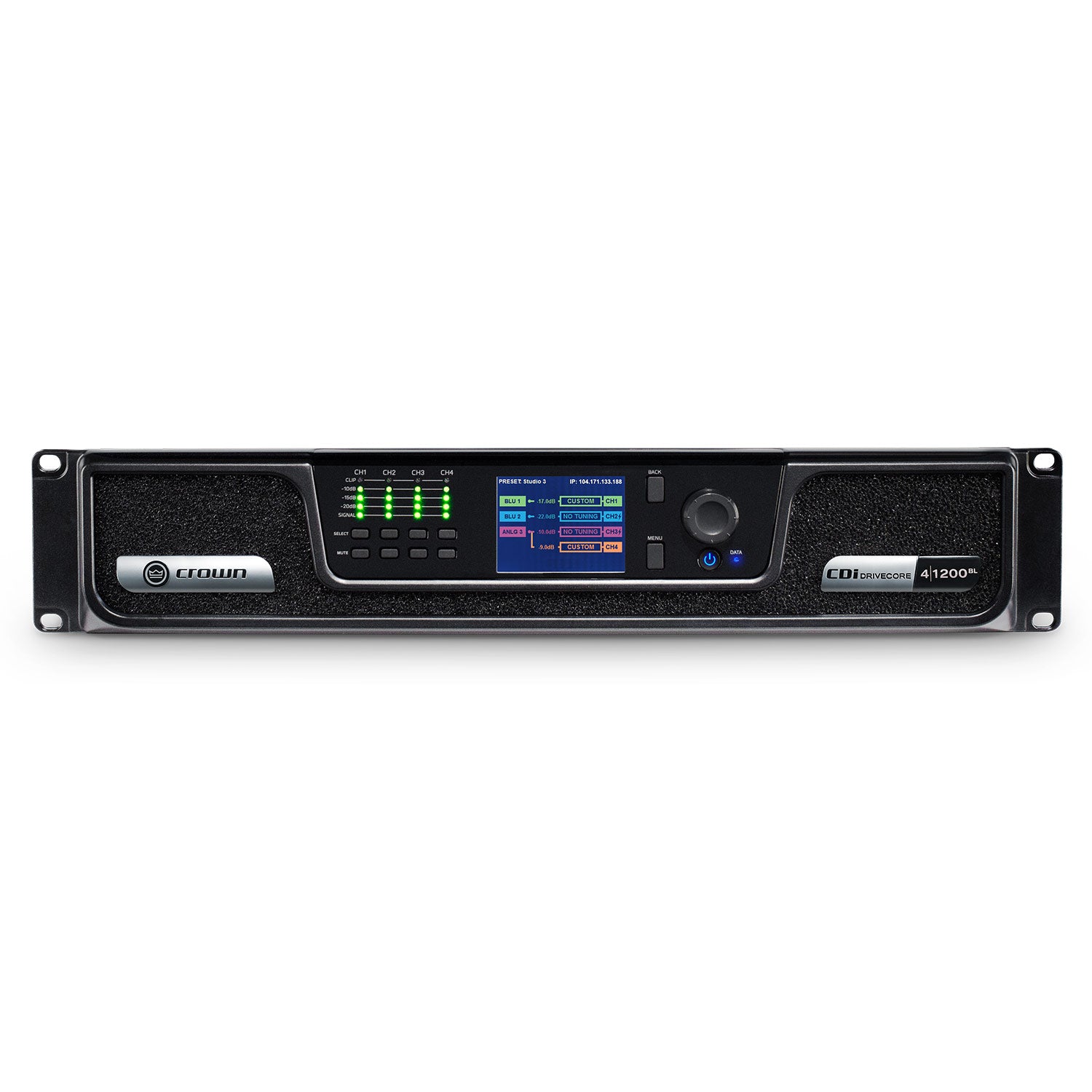 Crown CDi 4|1200BL DriveCore Install 4-Channel Power Amplifier with BLU Link