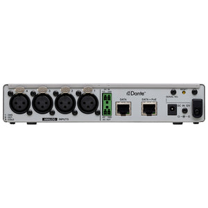 Tascam MM-4D/IN-X 4-Channel Mic / Line Input Dante Converter with Built-In DSP Mixer