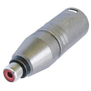 Neutrik NA2MPMF 3 Pin Male XLR to Female RCA Connector