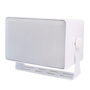 Speco DMS3TSW 3-Way Weather Resistant Loudspeaker (White)