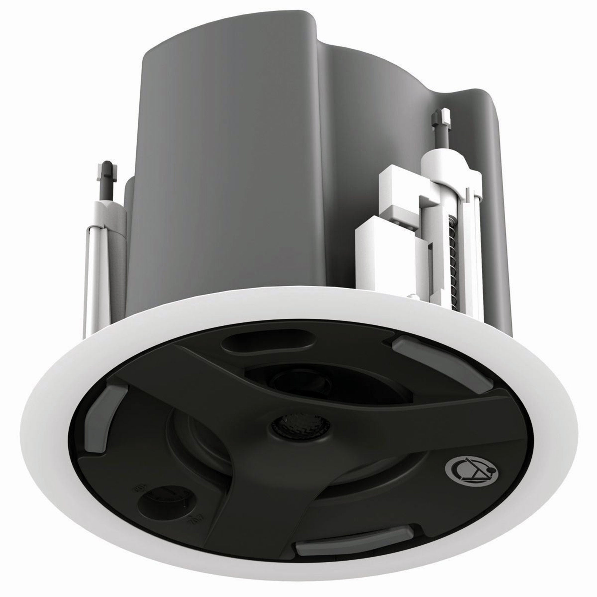 AtlasIED FAP43T-BEGR - 4.5-Inch Coaxial In-Ceiling Loudspeaker with Transformer (Black)