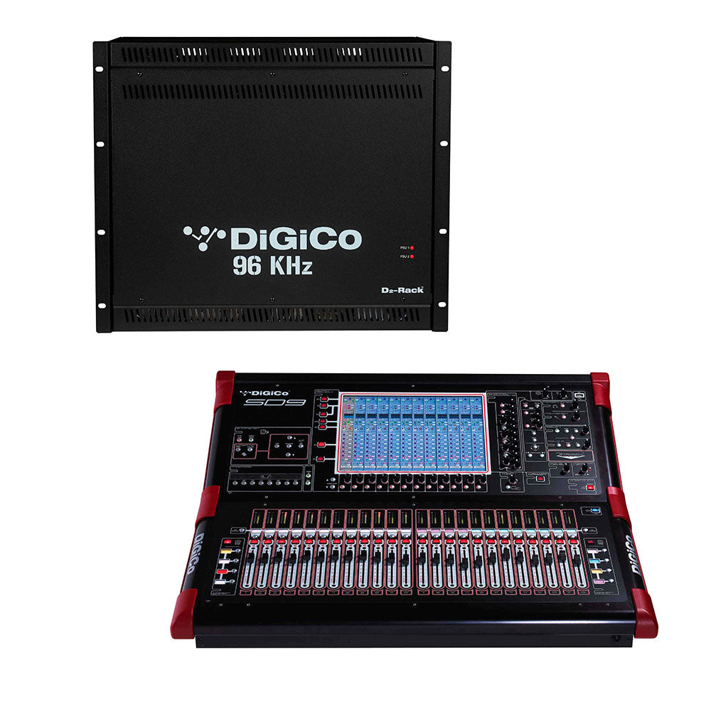 DiGiCo X-SD9-2P-D2C-RP - SD9 Digital Mixing Bundle - D2 Rack Pack Install Package with BNC MADI