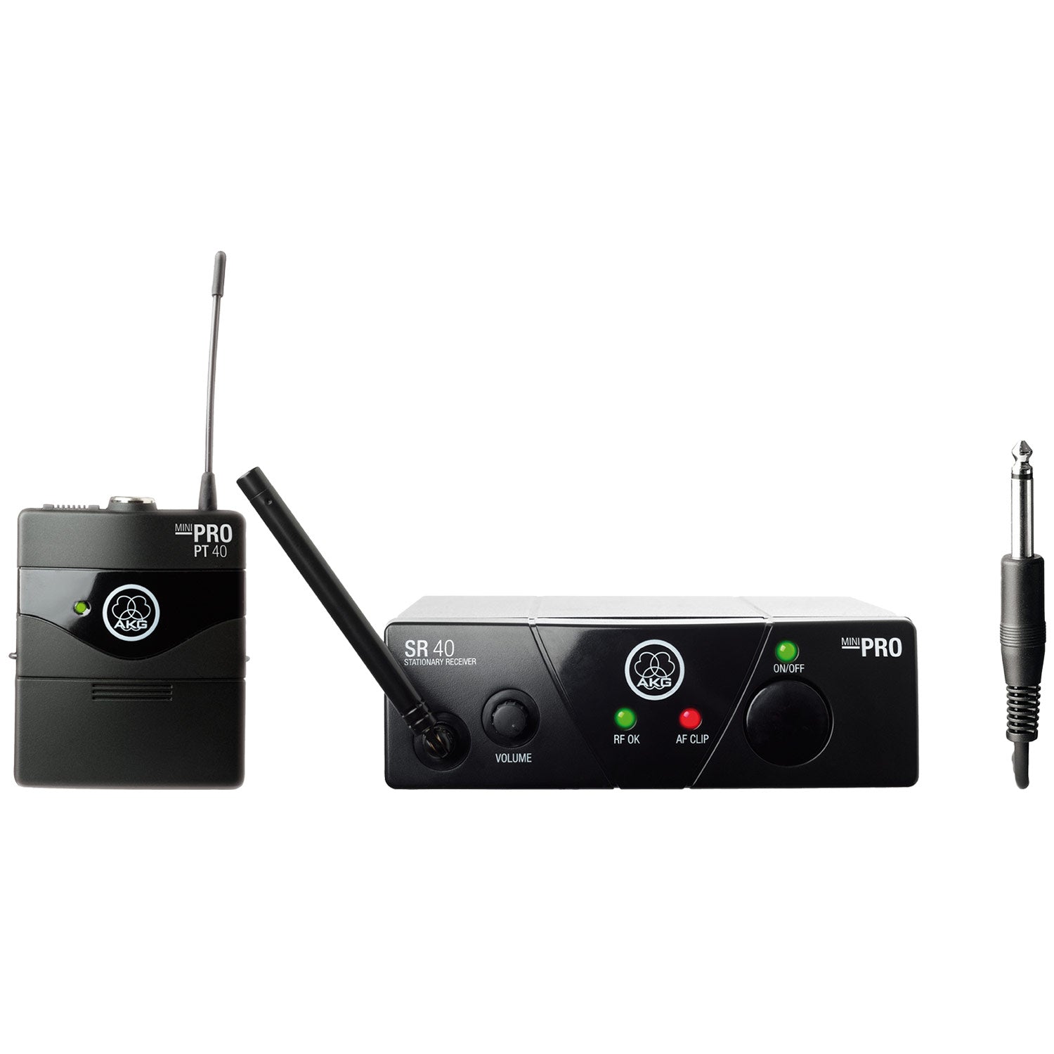 AKG WMS40 Mini Instrumental Set - Bodypack Wireless System (US25B Band/537.9 MHz)