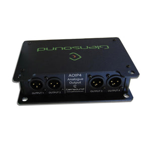 Glensound AoIP4O - 4-Channel Dante/AES67 to Analog Output Interface