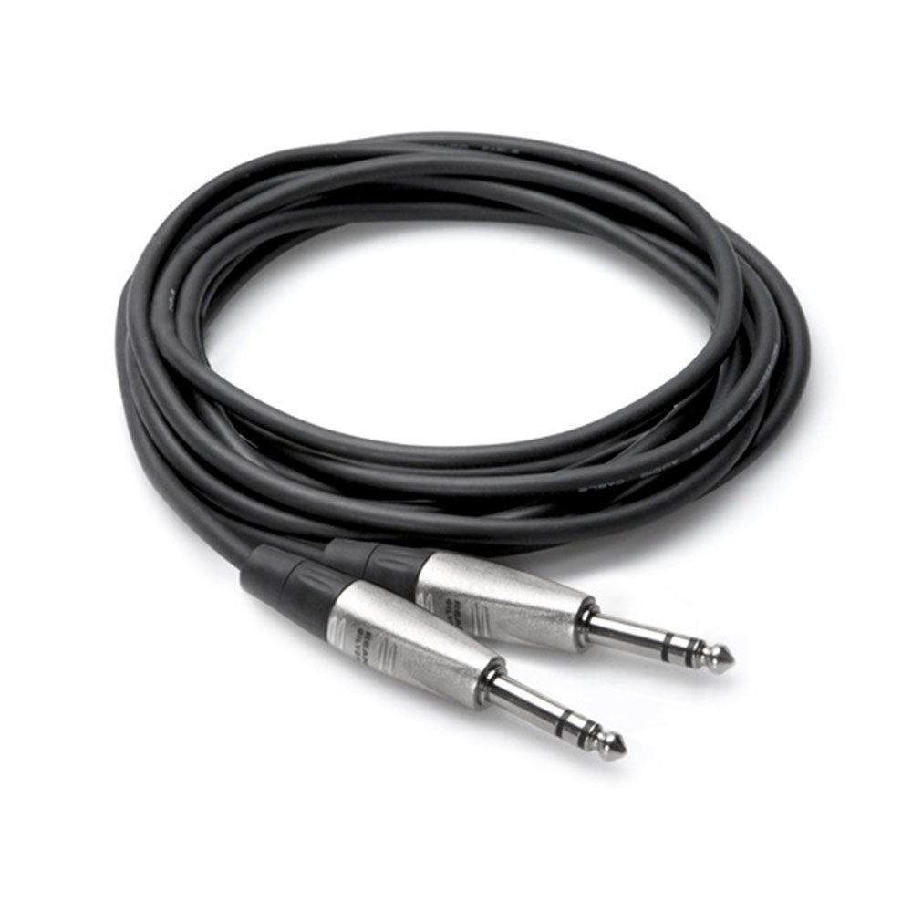 Hosa HSS-001.5 Pro Balanced Interconnect, REAN 1/4 in TRS to Same, 1.5 feet