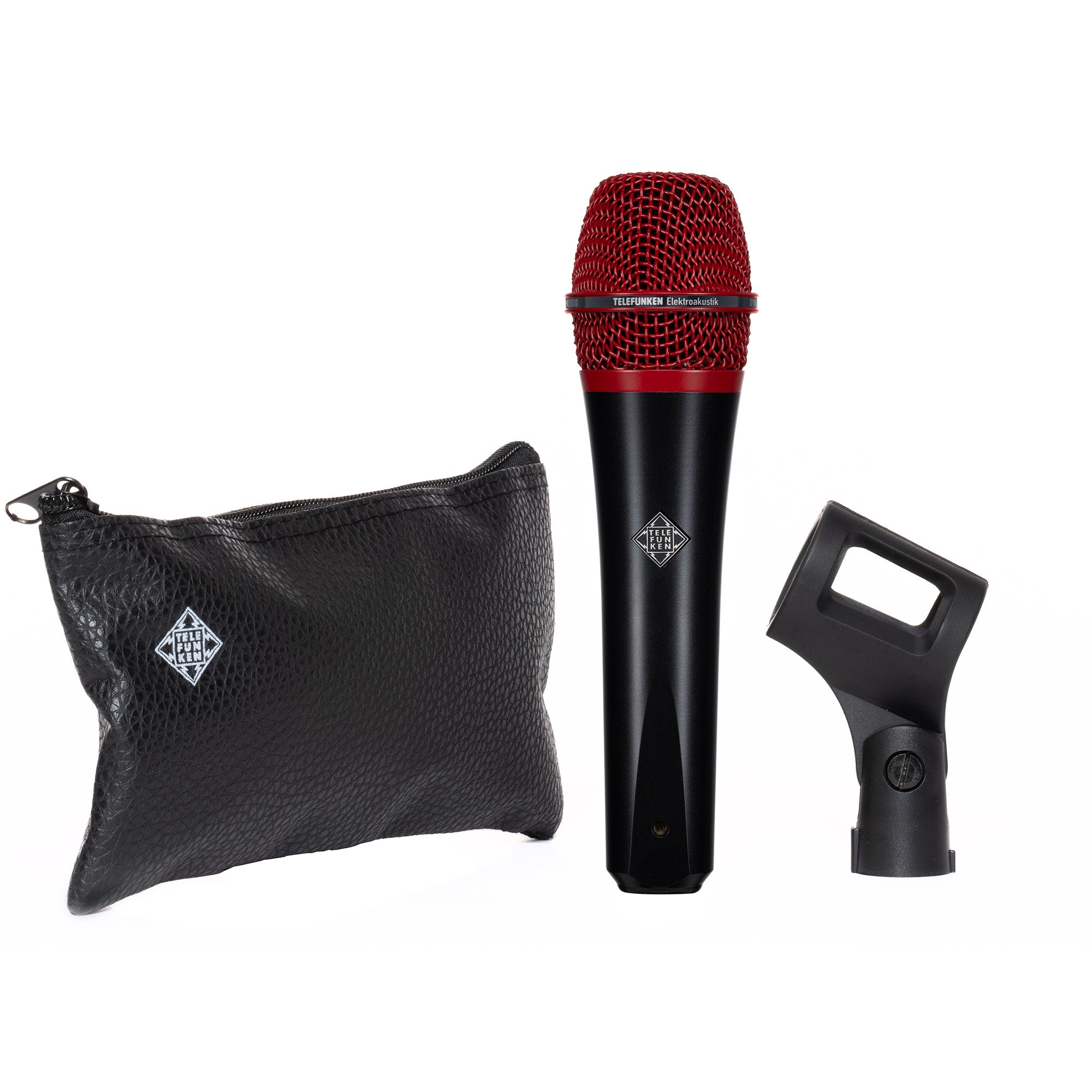Telefunken M80 - Dynamic Handheld Vocal Microphone (Black Body / Red Grill)