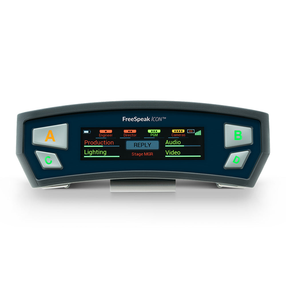 Clear-Com FSIC-BP19-X4 - FreeSpeak Icon Intercom Beltpack (4-Pin XLR)