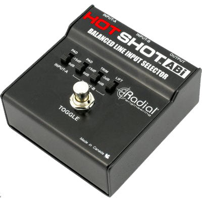 Radial Engineering Hotshot ABI Balanced Microphone Line Input Switcher Pedal