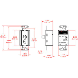 RDL D-SH1M Stereo Headphone Amplifier, Decora panel w/ user level control - Custom Engraving Option